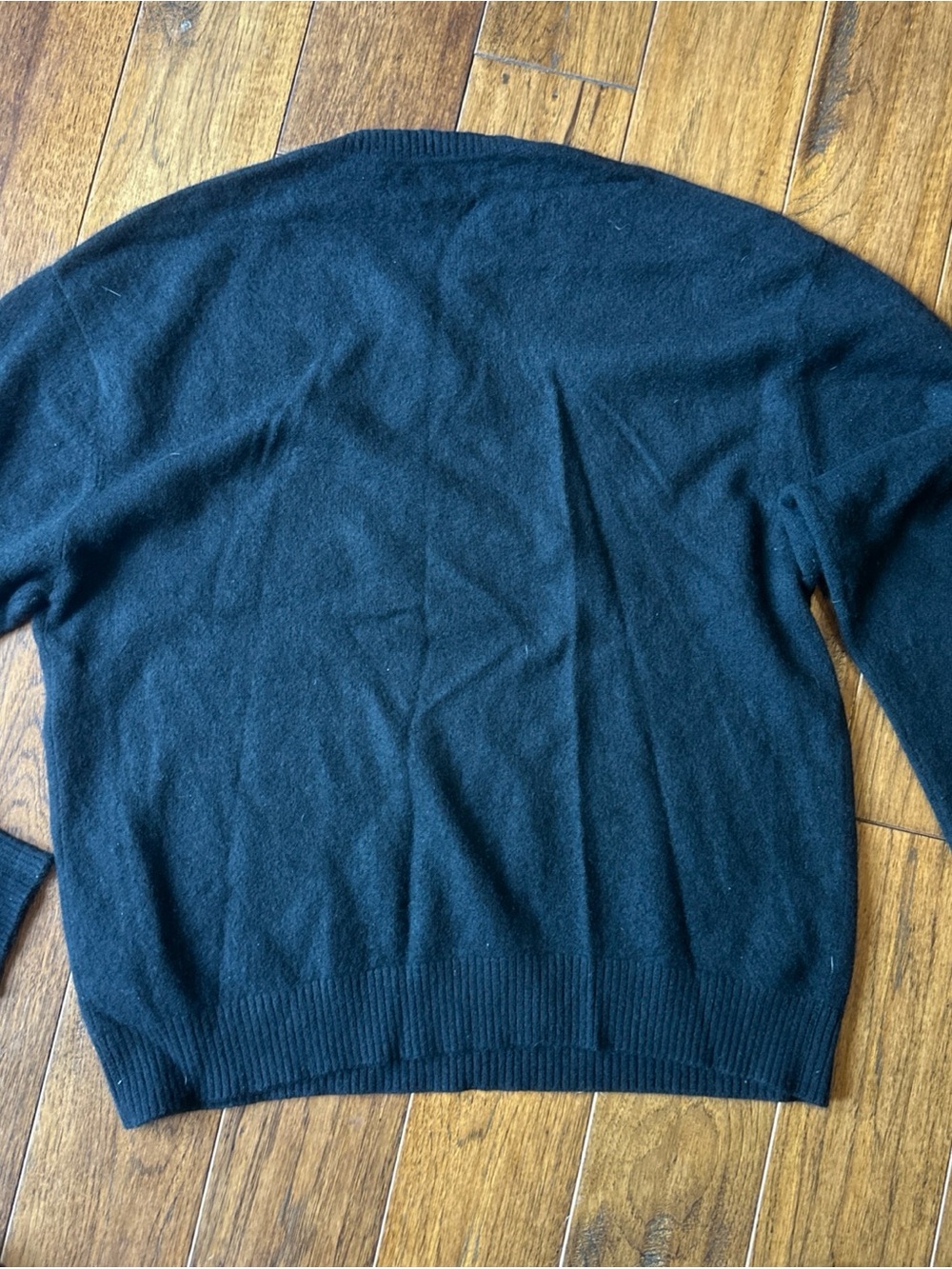 Orvis 100% Cashmere Sweater Men’s XL Black Luxe Outdoor Classic Crewneck - Picture 5 of 5